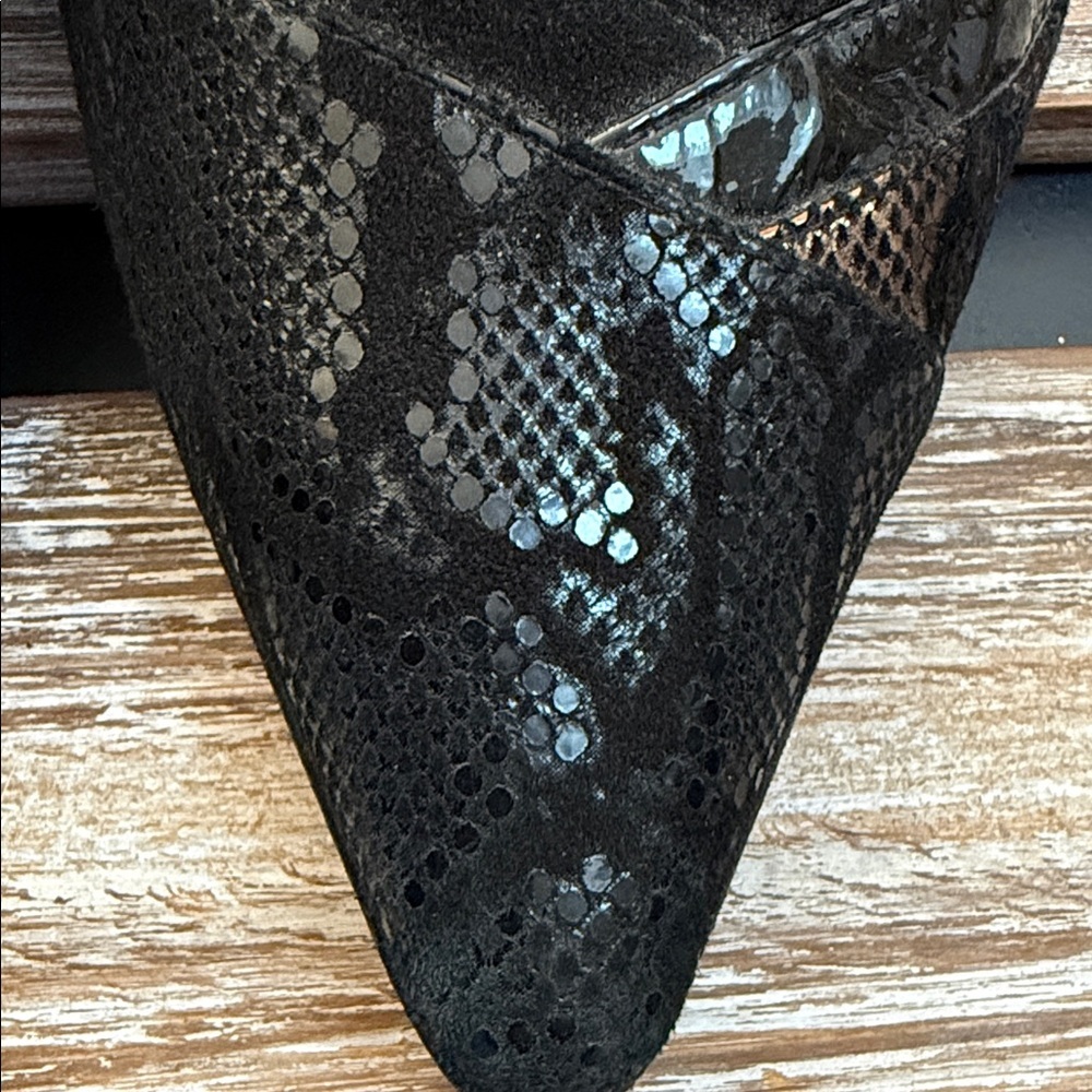 ROBERTO CAPUCCI | Italy Snake Pattern Genuine Suede Leather Stiletto Heels 8 B - Picture 4 of 4
